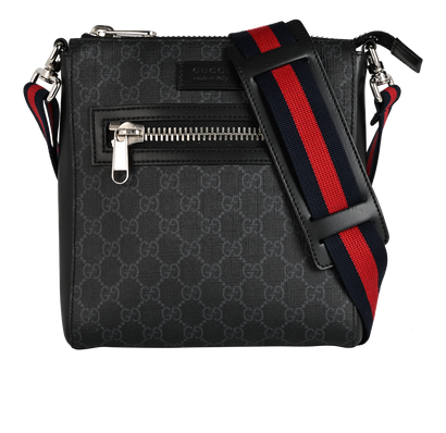 Small GG Messenger, &pound;650, Handbags, Black, Canvas, Front view